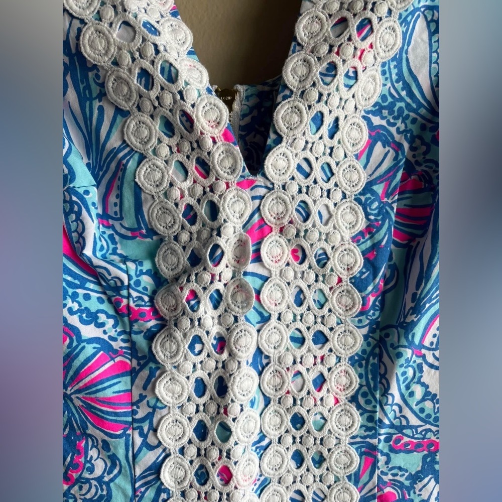 Lilly Pulitzer 20th Anniversary Collection Women’s mini Floral Dress Size 4 - Picture 5 of 11